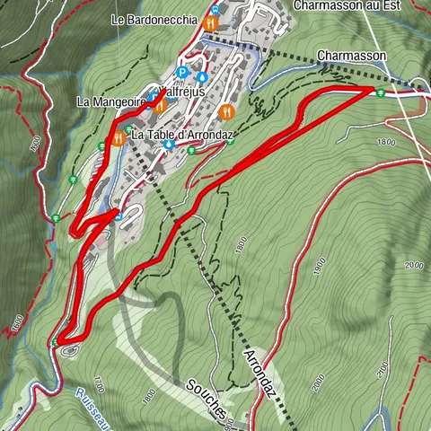 Wanderweg Tavernes zu Fuß