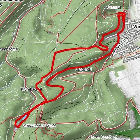 Waldwanderung: Weisenheim am Berg - Rundweg 3