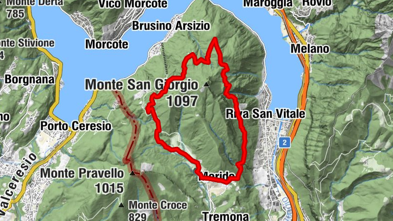 Geologisch-paläontologischer Weg Monte San Georgio