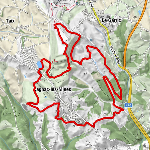 Strecke Nr. 11 (rot) MTB – Auf der Spur des schwarzen Diamanten