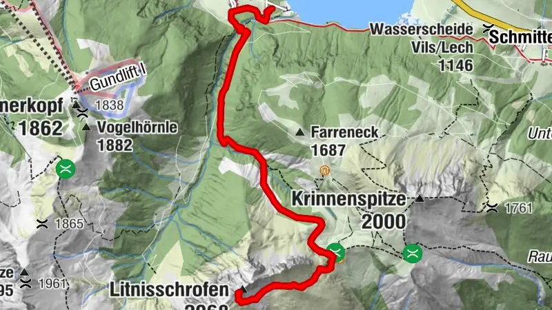Von Haldensee zum Litnisschrofen