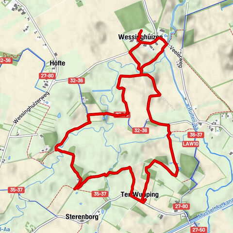 Onstwedde, natuurgebied Ter Wupping. Nederland