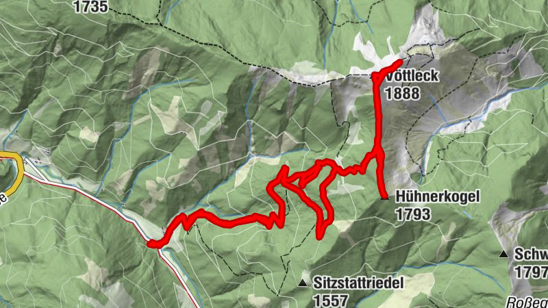 Vöttleck 1888m