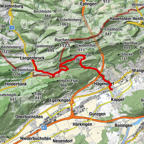 Langenbruck, Tüfelschlucht, Hägendorf