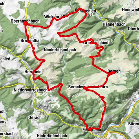 Radroute "Panoramatour auf dem Sonnenplateau"