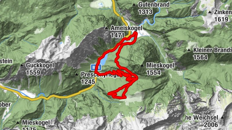 Weichselboden - Edelbodenalm - Prescenyklause