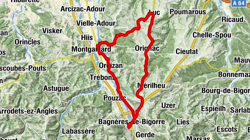 Radtour: die Hänge von Orignac