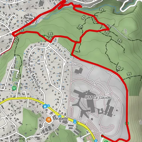 Mountainbike-Strecke FFC Nr. 15: Die Runde des Haut Plan