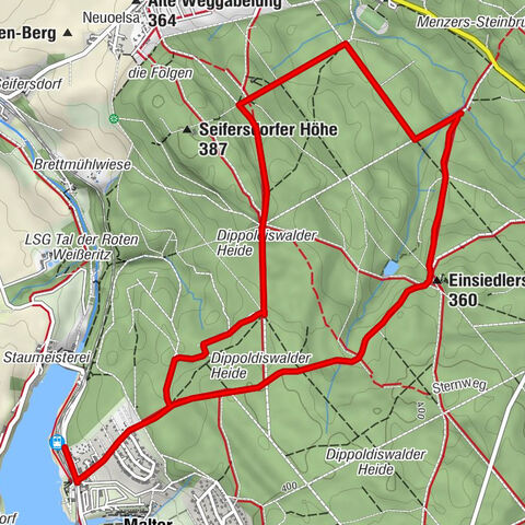 Rundwanderung Malter und Dippoldiswalder Heide
