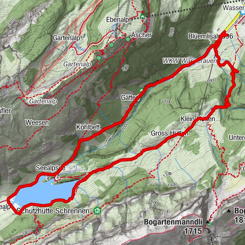 Wasserauen - Seealpsee - Wasserauen