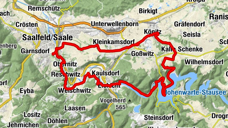 MTB Saalfeld 10: Rundtour zur Presswitzer Spitze